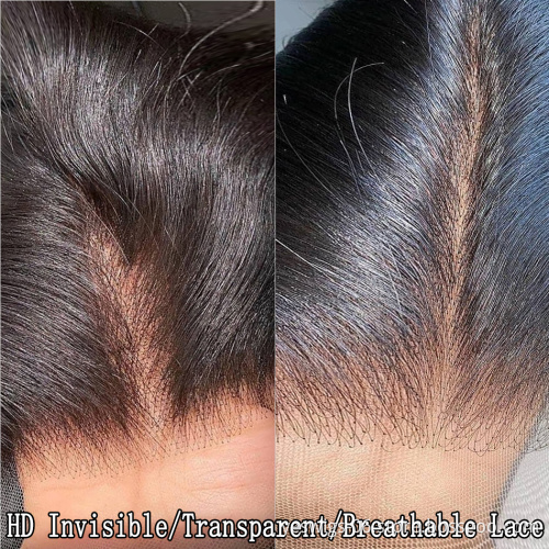 Yeswigs Raw Brazilian Virgin Human Hair Hd Full Transparent Lace Frontal Wig For Black Women Straight Lace Front Wig Human Hair